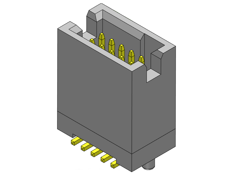 pitch 1.27mm pin header dual row smt type connector