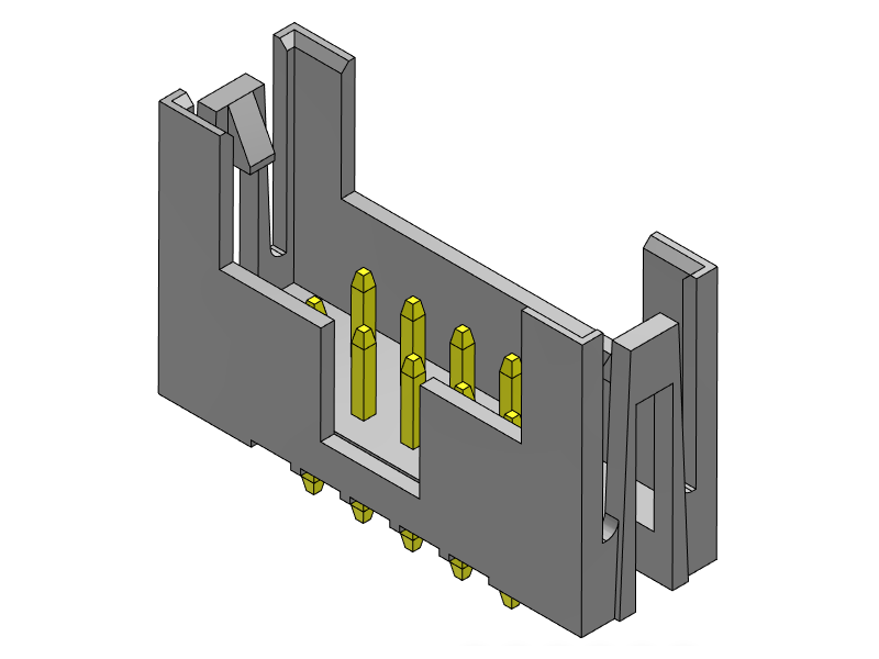 pitch 2.00mm pin header dual row dip type connector