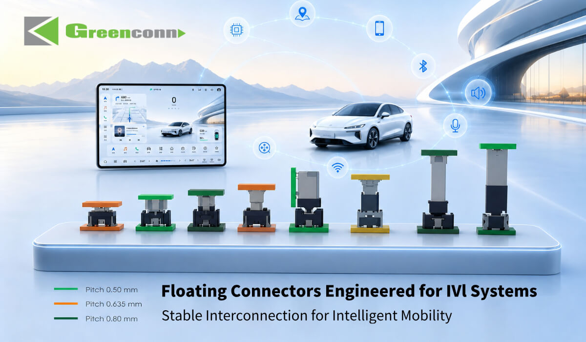 Floating Connector Solutions for Reliable Interconnection in Automotive Infotainment Systems (IVI)