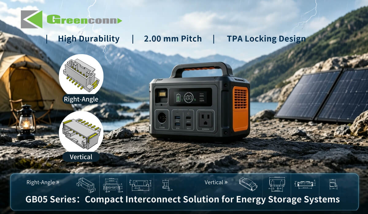 GB05 Series Wire-to-Board Connectors for Portable Outdoor Power Stations