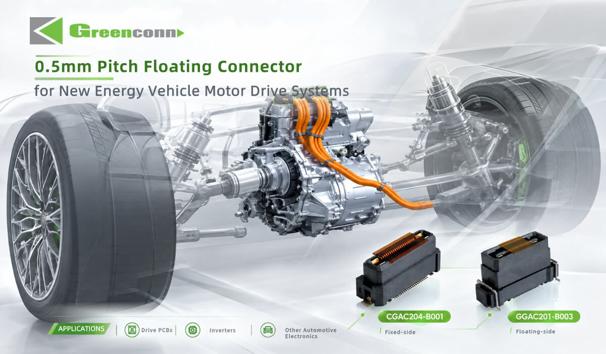 GC04 Series 0.5mm Floating Board-to-Board Connector for EV E-Drive Applications