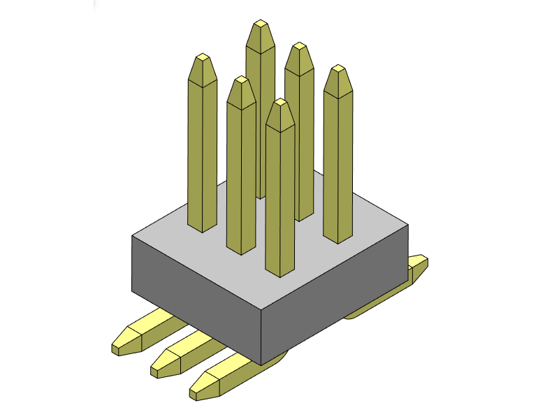 pitch 0.80mm pin header dual row smt type connector