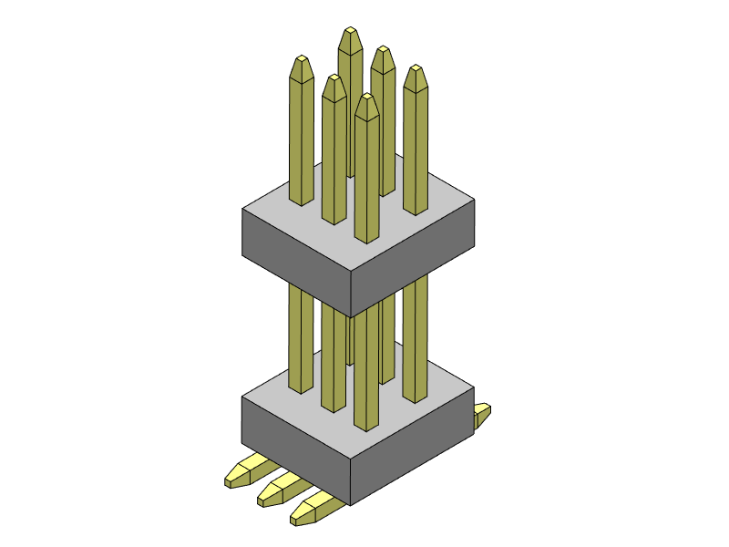 pitch 0.80mm pin header dual row smt type connector