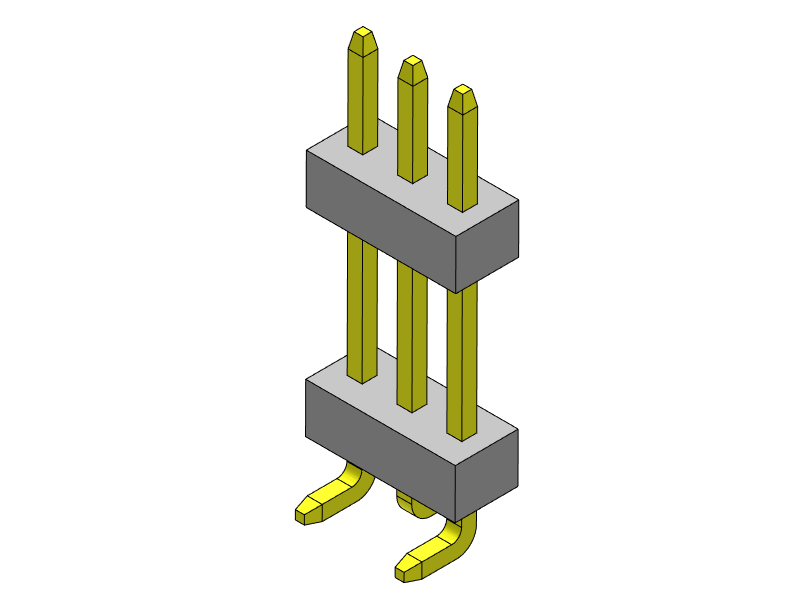 pitch 1.00mm pin header single row smt type connector