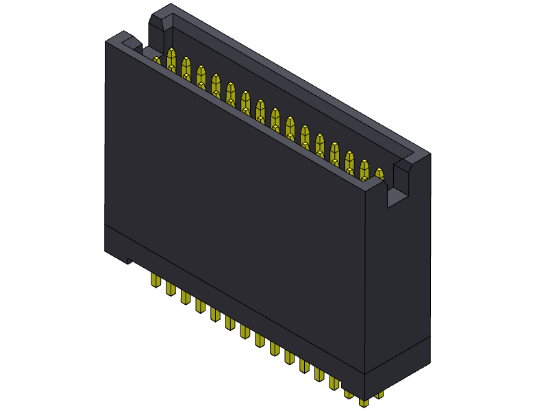 pitch 1.27mm pin header dual row dip type connector