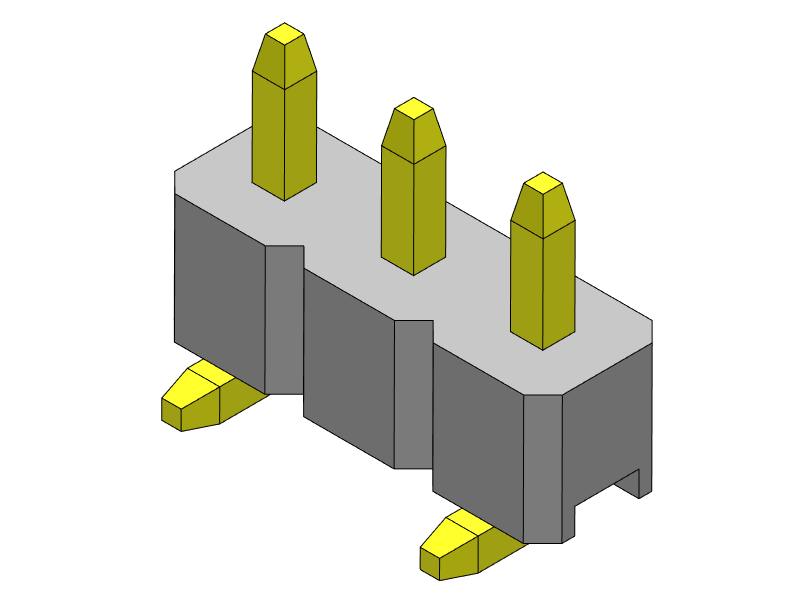 pitch 2.00mm pin header single row smt type connector