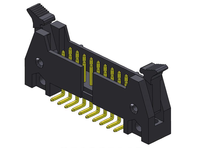 pitch 2.54mm pin header dual row smt type connector