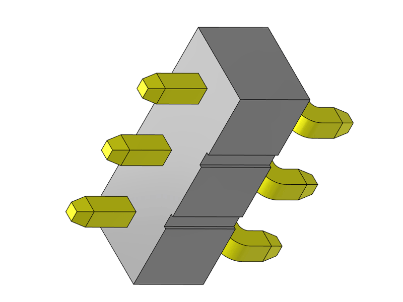 pitch 2.54mm pin header single row smt r/a type connector