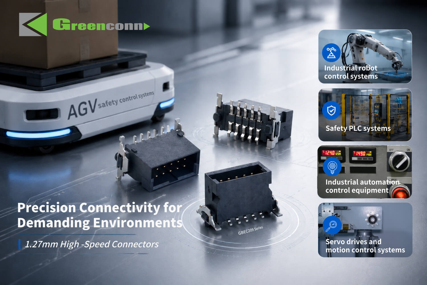 Application Scenarios of Greenconn 1.27mm High-Speed Connectors