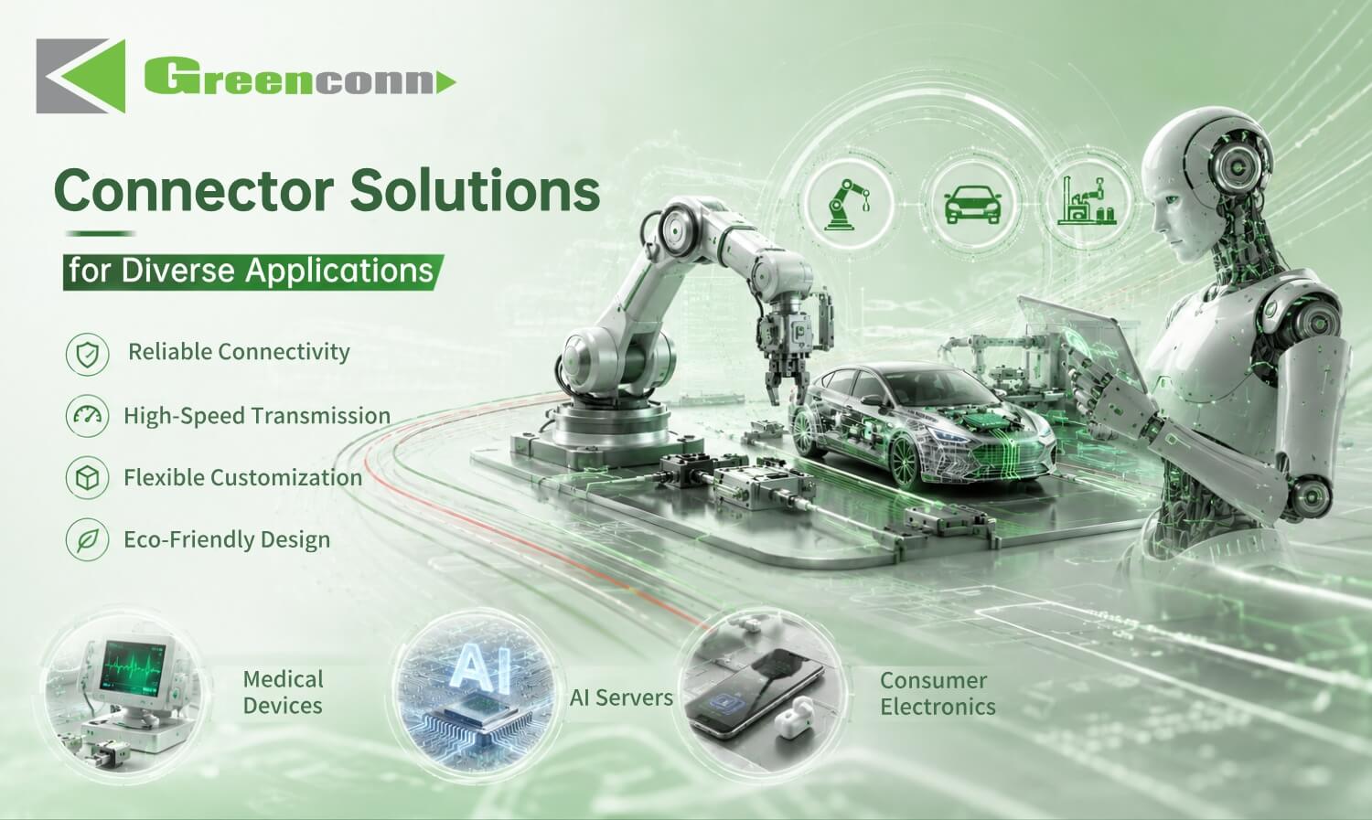 Greenconn Focuses on Robotics, Automotive Electronics, and Industrial Automation Connectivity Solutions