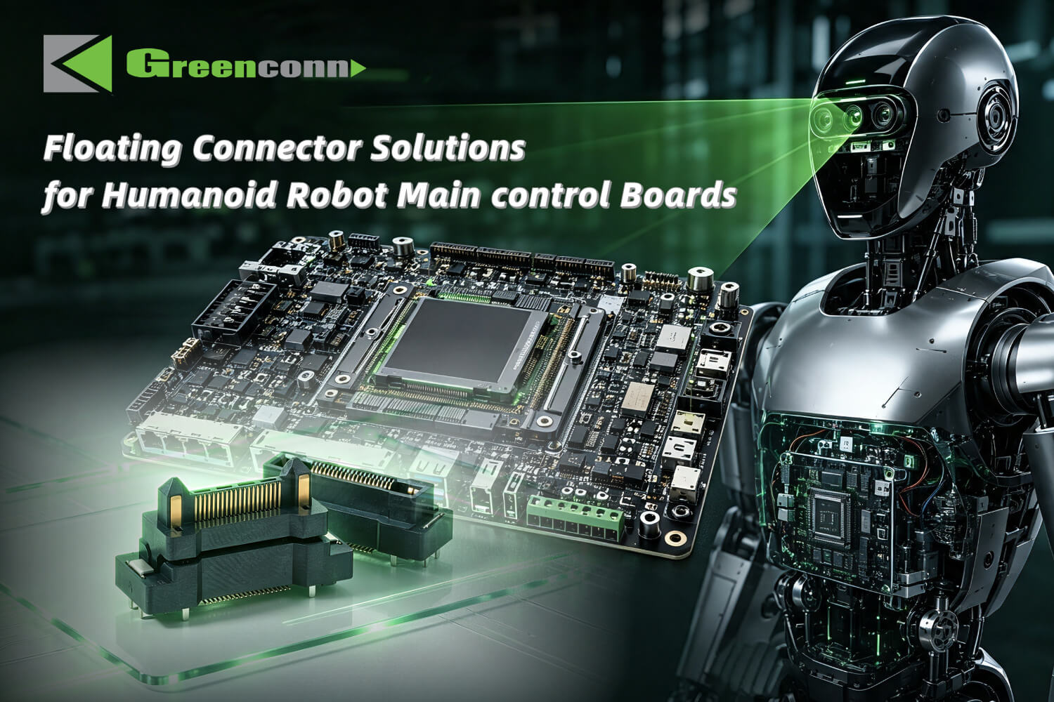 High-Speed Interconnection Solution for Humanoid Robot Main Control Boards Using Greenconn GC01 Series Floating Connectors
